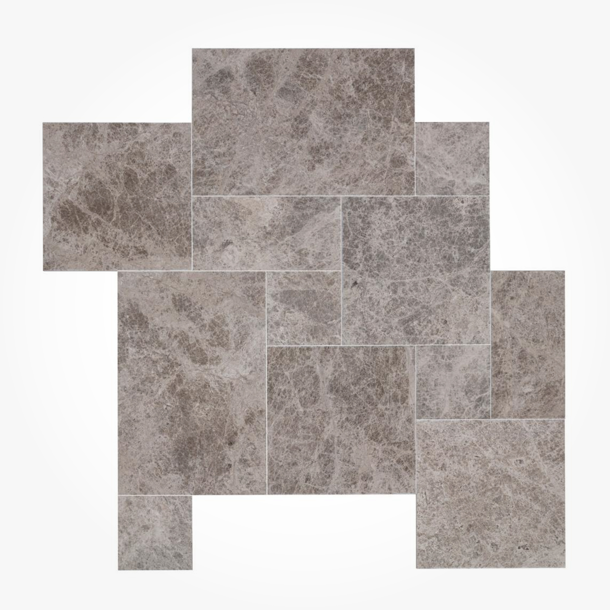 Tundra Gray Leather - French Pattern