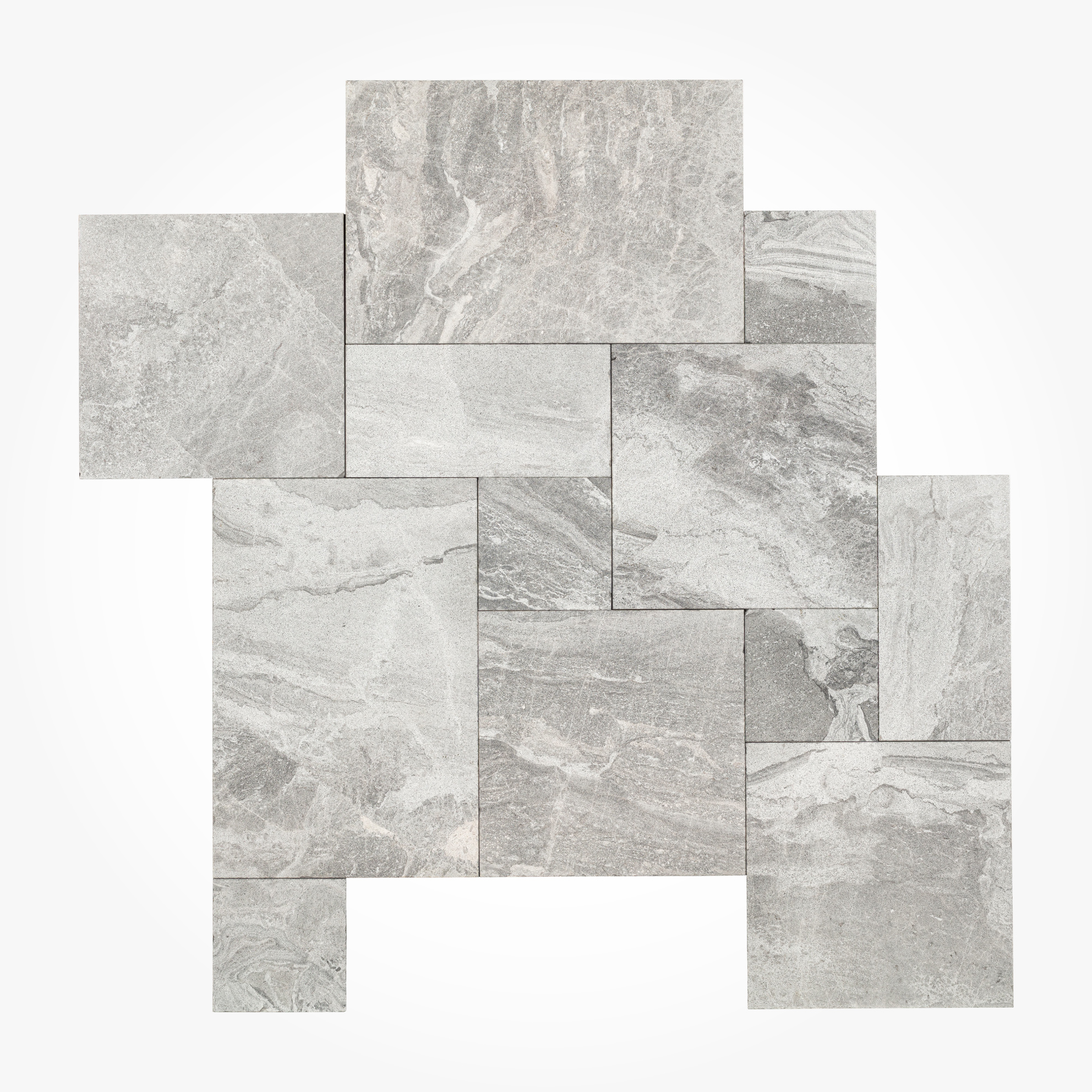 Atlantic Platinum Leather, French Pattern